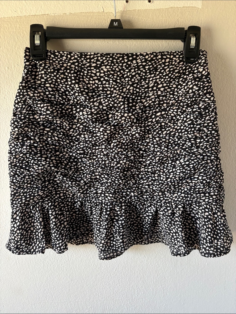 Abercrombie & Fitch Patterned Ruffle Hem Skirt